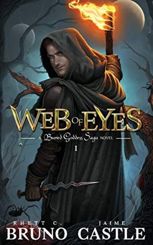 Book cover for "Web of Eyes" by Rhett C Bruno
