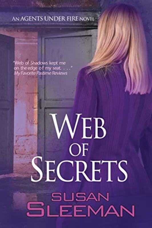 Book cover for "Web of Secrets" by Susan Sleeman