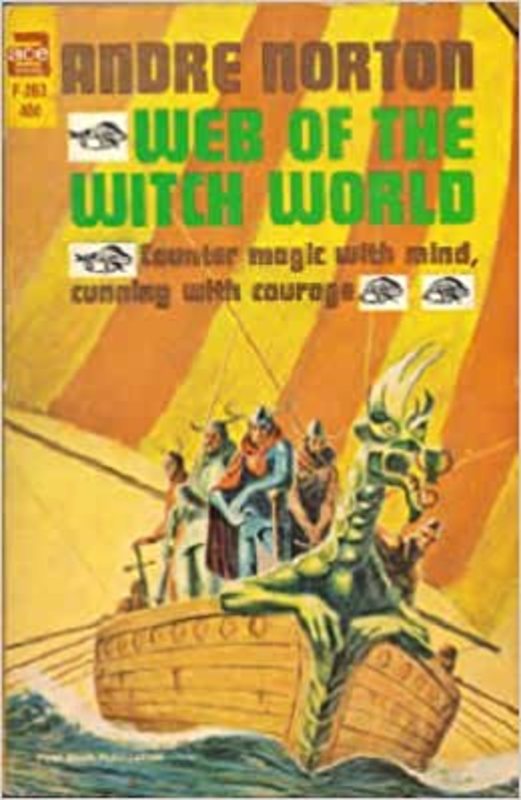 Book cover for "Web of the Witch World" by Andre Norton