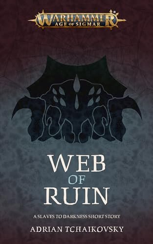Book cover for "Web of Ruin" by Adrian Tchaikovsky