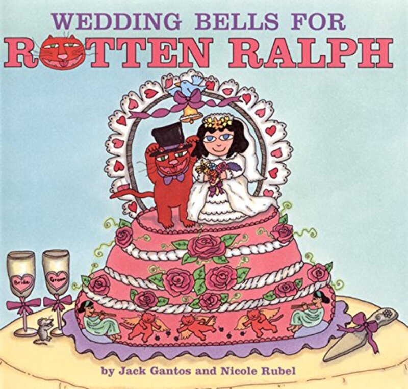 Book cover for "Wedding Bells for Rotten Ralph" by Jack Gantos