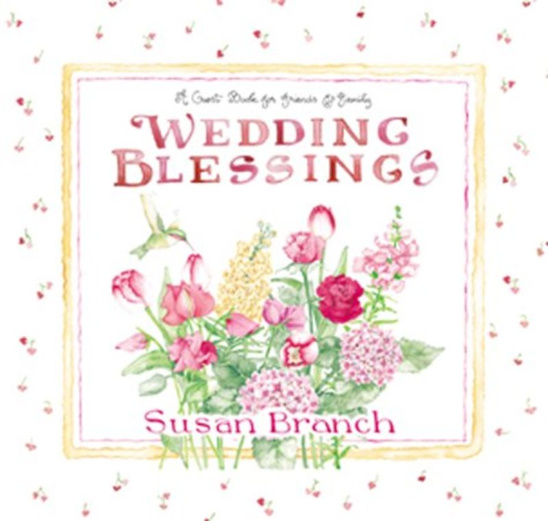 Book cover for "Wedding Blessings Keepsake Book" by Susan Branch