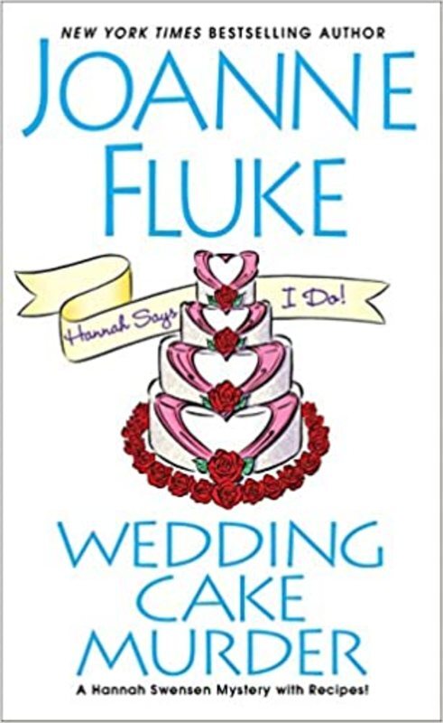 Book cover for "Wedding Cake Murder" by Joanne Fluke