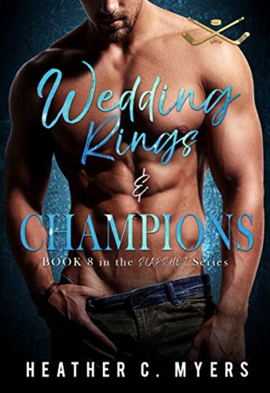 Book cover for "Wedding Rings and Champions" by Heather C Myers