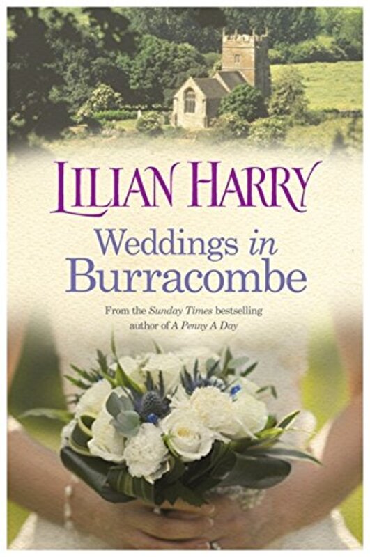 Book cover for "Weddings in Burracombe" by Lilian Harry