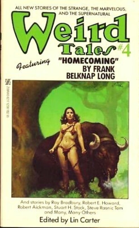 Book cover for "Weird Tales 4" by Lin Carter