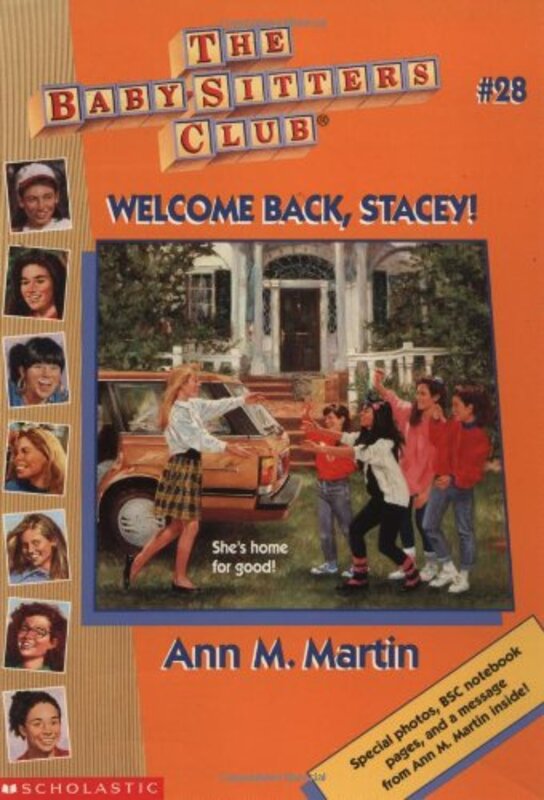 Book cover for "Welcome Back, Stacey" by Ann M Martin