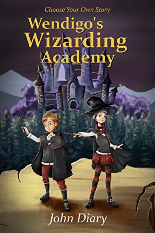Book cover for "Wendigo's Wizarding Academy" by John Diary