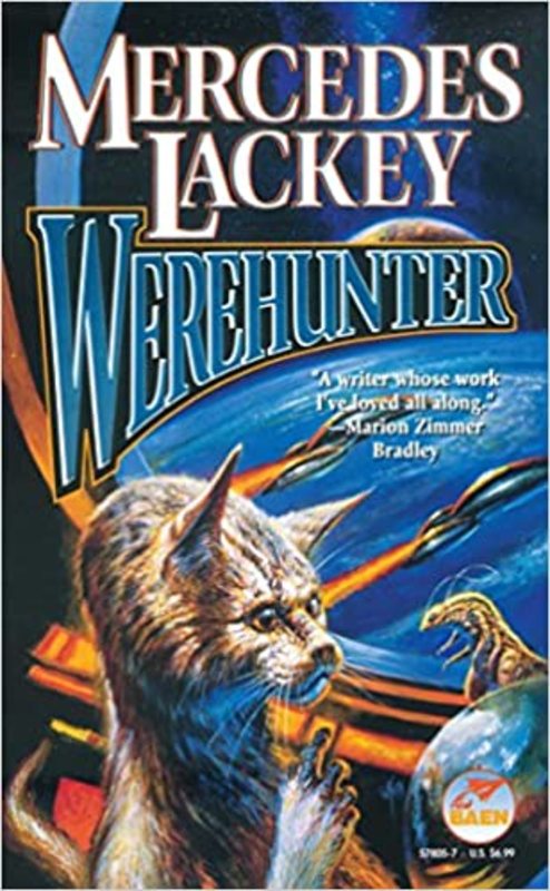 Book cover for "Werehunter" by Mercedes Lackey