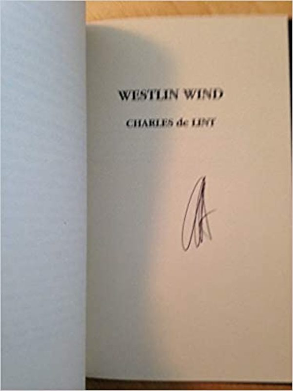 Book cover for "Westlin Wind" by Charles de Lint