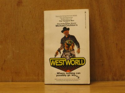 Book cover for "Westworld" by Michael Crichton