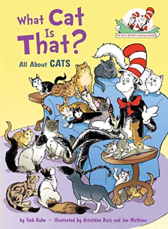 Book cover for "What Cat Is That?" by Tish Rabe