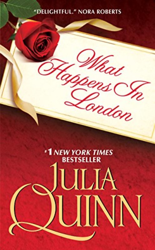 Book cover for "What Happens in London" by Julia Quinn