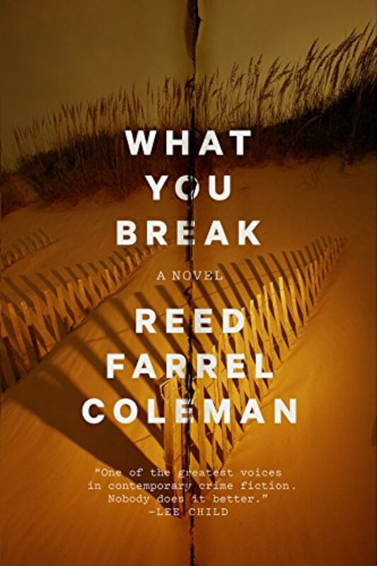 Book cover for "What You Break" by Reed Farrel Coleman