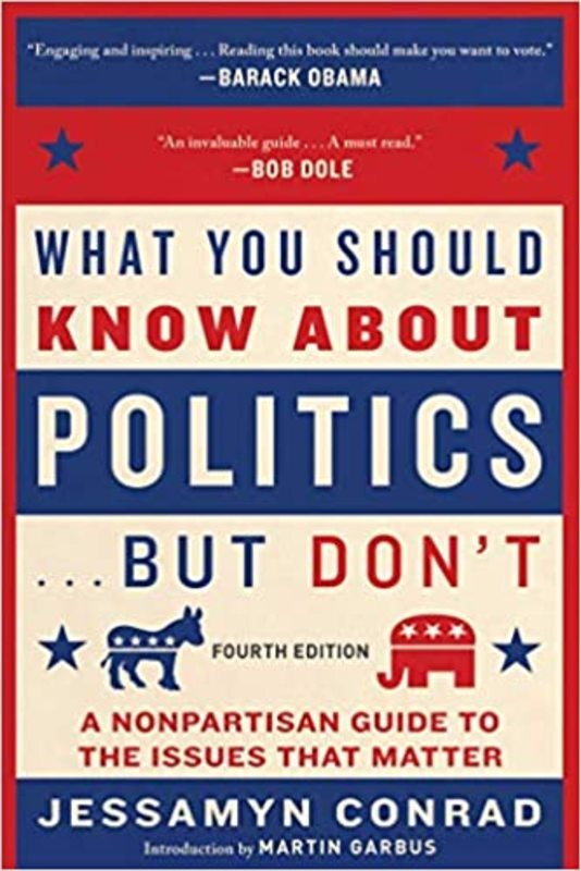 Book cover for "What You Should Know About Politics . . . But Don't" by Jessamyn Conrad