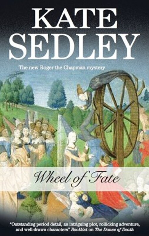 Book cover for "Wheel of Fate" by Kate Sedley