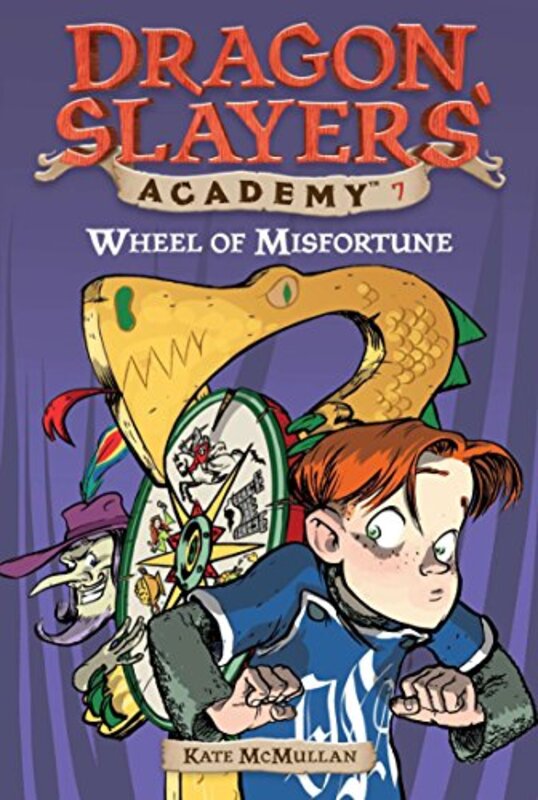 Book cover for "Wheel of Misfortune" by Kate McMullan