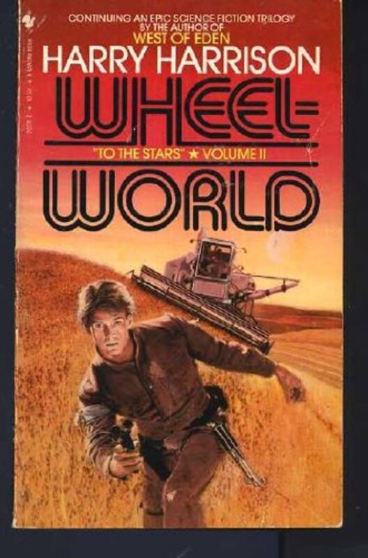 Book cover for "Wheelworld" by Harry Harrison