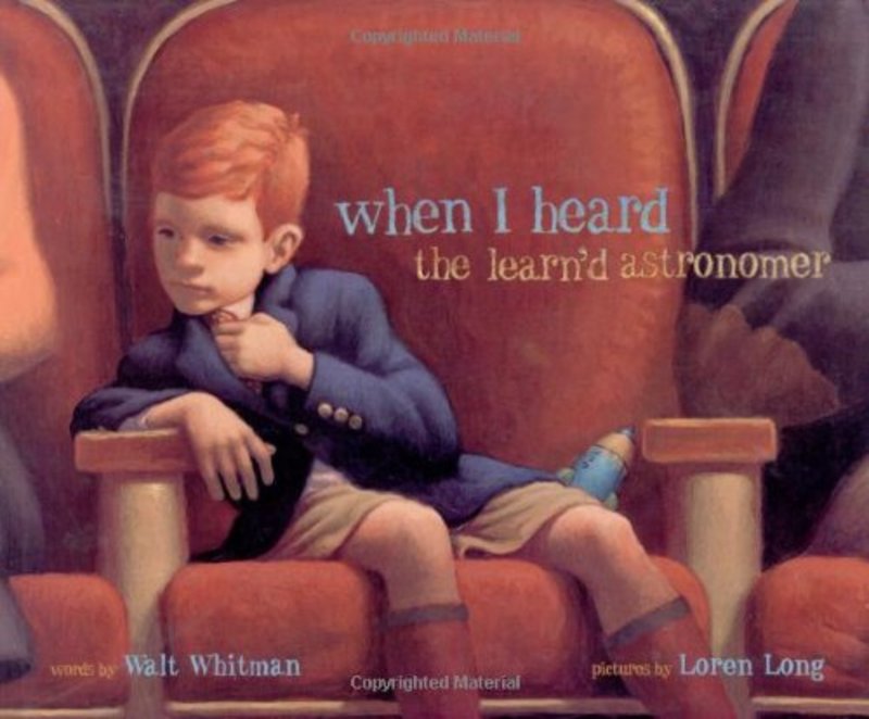 Book cover for "When I Heard the Learn'd Astronomer" by Walt Whitman