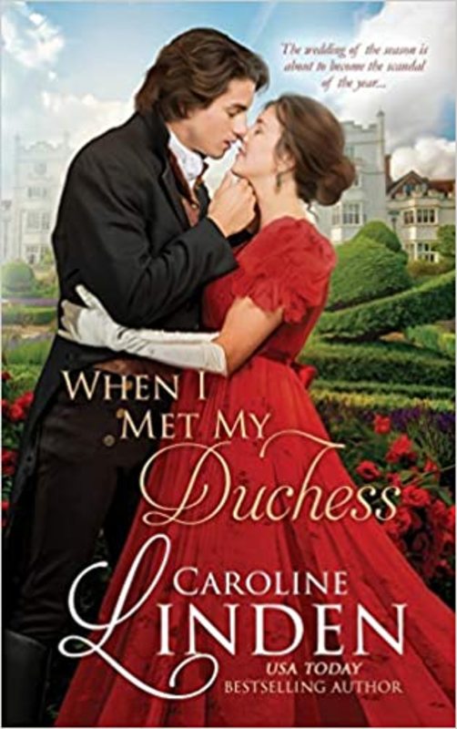 Book cover for "When I Met My Duchess" by Caroline Linden