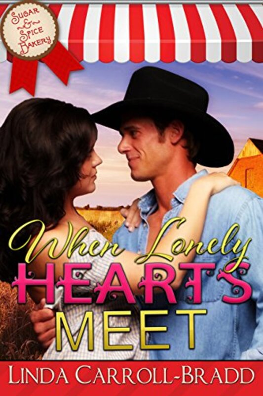 Book cover for "When Lonely Hearts Meet" by Linda Carroll Bradd