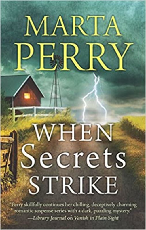 Book cover for "When Secrets Strike" by Marta Perry