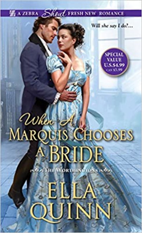 Book cover for "When a Marquis Chooses a Bride" by Ella Quinn