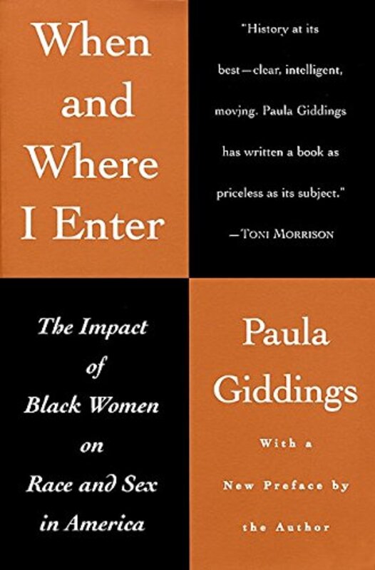 Book cover for "When and Where I Enter" by Paula J Giddings