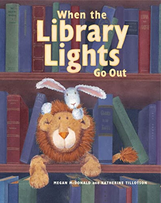 Book cover for "When the Library Lights Go Out" by Megan McDonald