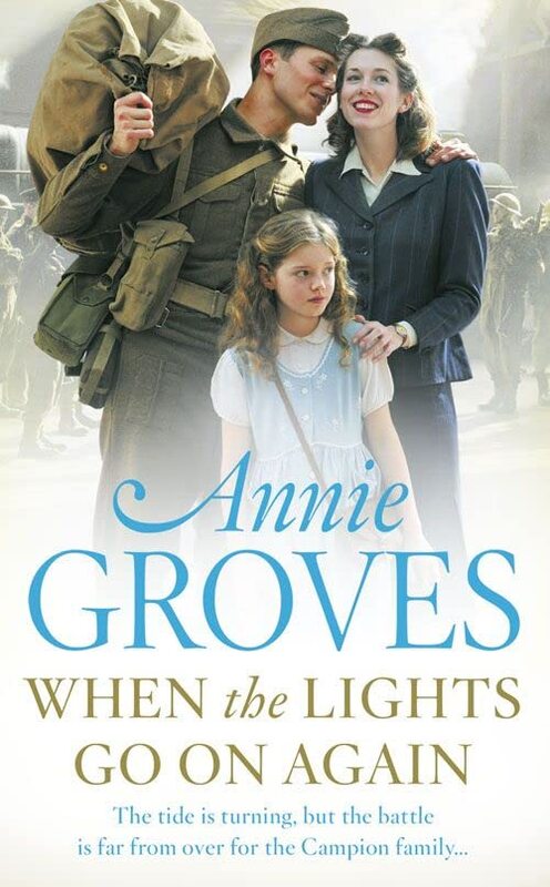 Book cover for "When the Lights Go On Again" by Annie Groves