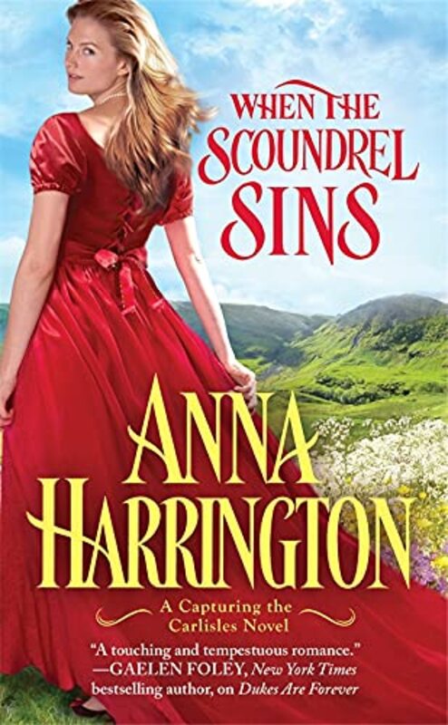 Book cover for "When the Scoundrel Sins" by Anna Harrington