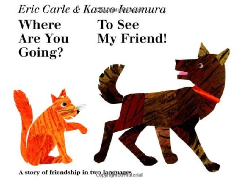 Book cover for "Where Are You Going? To See My Friend!" by Eric Carle