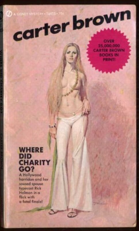 Book cover for "Where Did Charity Go?" by Carter Brown