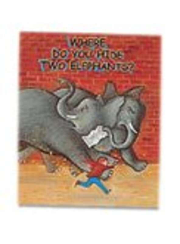 Book cover for "Where Do You Hide Two Elephants?" by Emily Rodda