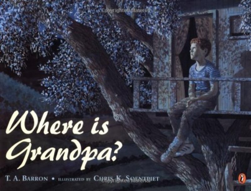 Book cover for "Where Is Grandpa?" by TA Barron