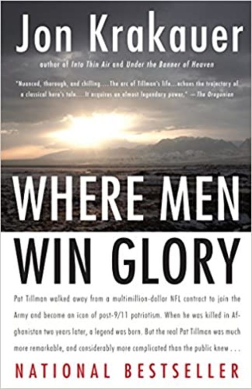 Book cover for "Where Men Win Glory" by Jon Krakauer