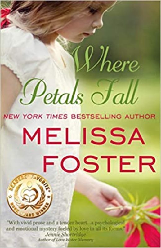 Book cover for "Where Petals Fall" by Melissa Foster