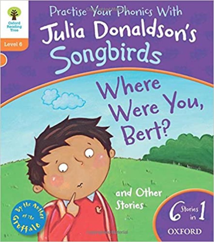 Book cover for "Where Were You Bert" by Julia Donaldson
