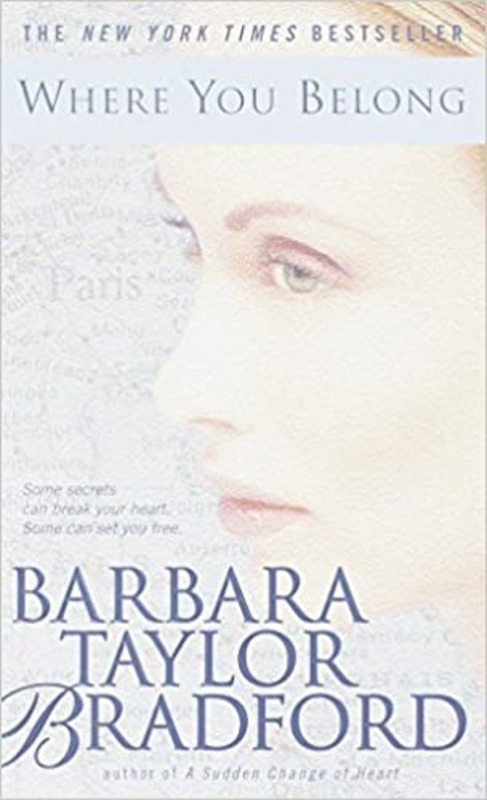 Book cover for "Where You Belong" by Barbara Taylor Bradford