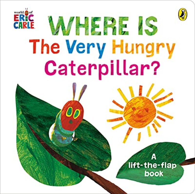 Book cover for "Where is the Very Hungry Caterpillar?" by Eric Carle