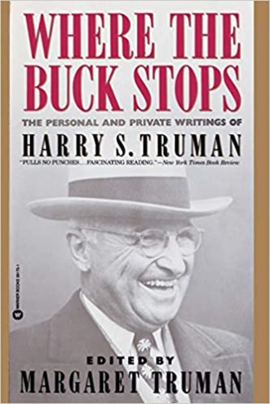 Book cover for "Where the Buck Stops" by Margaret Truman