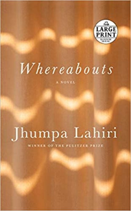 Book cover for "Whereabouts" by Jhumpa Lahiri