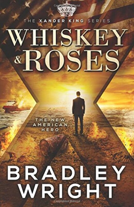 Book cover for "Whiskey & Roses" by Bradley Wright