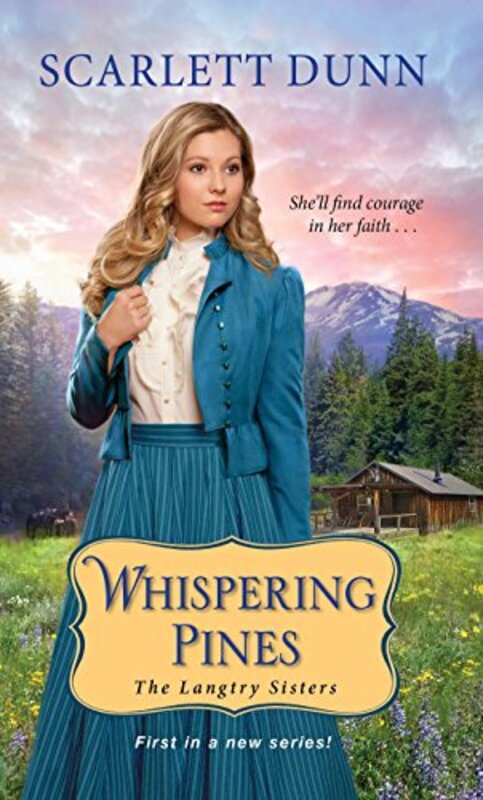 Book cover for "Whispering Pines" by Scarlett Dunn