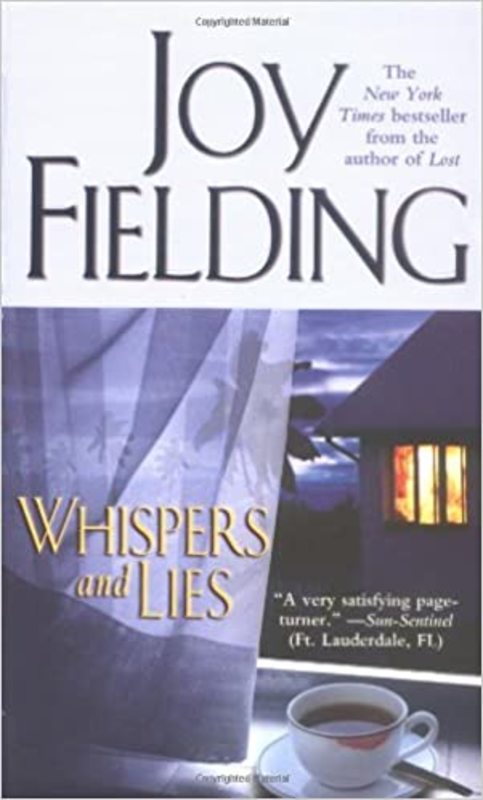 Book cover for "Whispers and Lies" by Joy Fielding