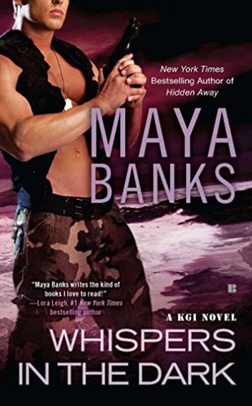 Book cover for "Whispers in the Dark" by Maya Banks