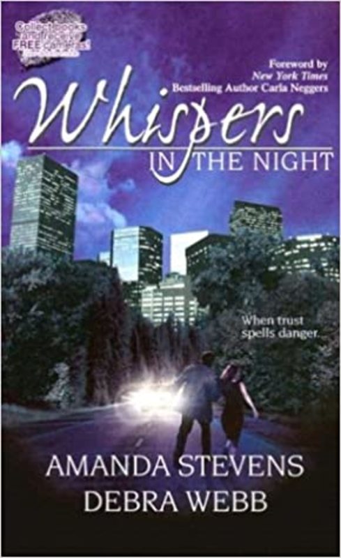 Book cover for "Whispers in the Night" by Amanda Stevens
