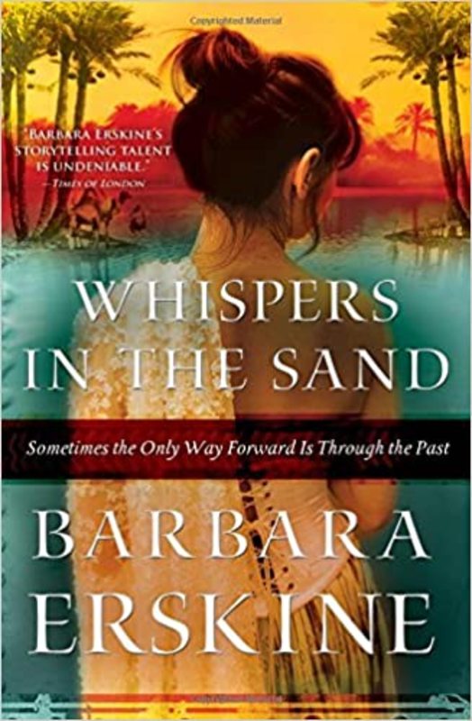 Book cover for "Whispers in the Sand" by Barbara Erskine