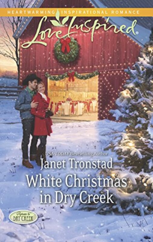 Book cover for "White Christmas in Dry Creek" by Janet Tronstad
