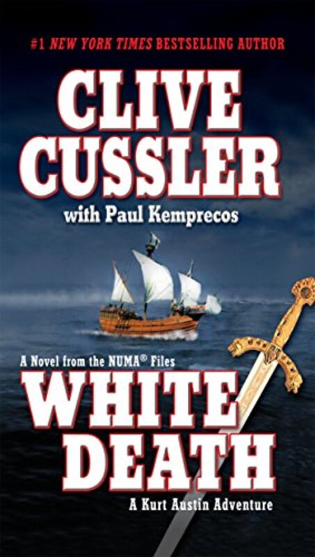 Book cover for "White Death" by Clive Cussler